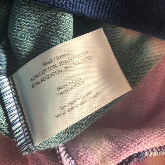 NWT Wildfox Blue Hoodie with Tie-Dye - Size XL - Picture 5 of 6